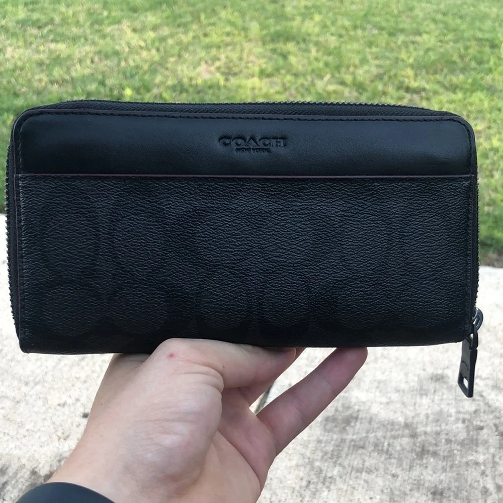 Black Coach Leather Jacket Unisex In perfect conditions - Picture 7 of 8